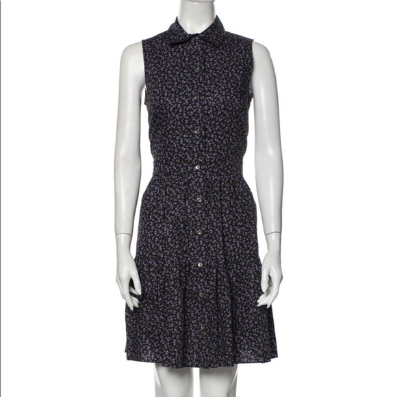 Michael Kors Sleeveless Floral Shirtdress Sz 6 NWT - Picture 2 of 8